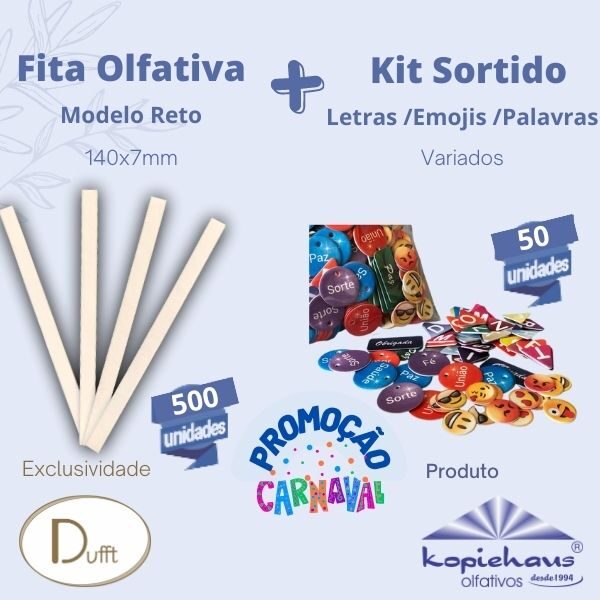Fita Olfativa Reta 140x7mm + Kit Tag Sortidos - Imagem 2