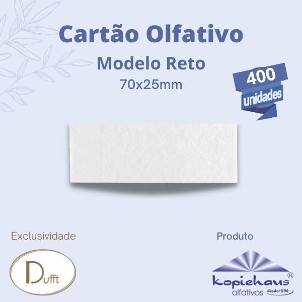 Cartão Olfativo Kopiehaus® 70x25mm (400 peças)