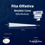 Fita Olfativa Cone Kopiehaus® 100x15x4 mm Bologne® (200 peças)